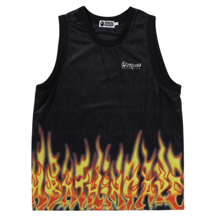 Bape Flame Mesh Vest Size Large