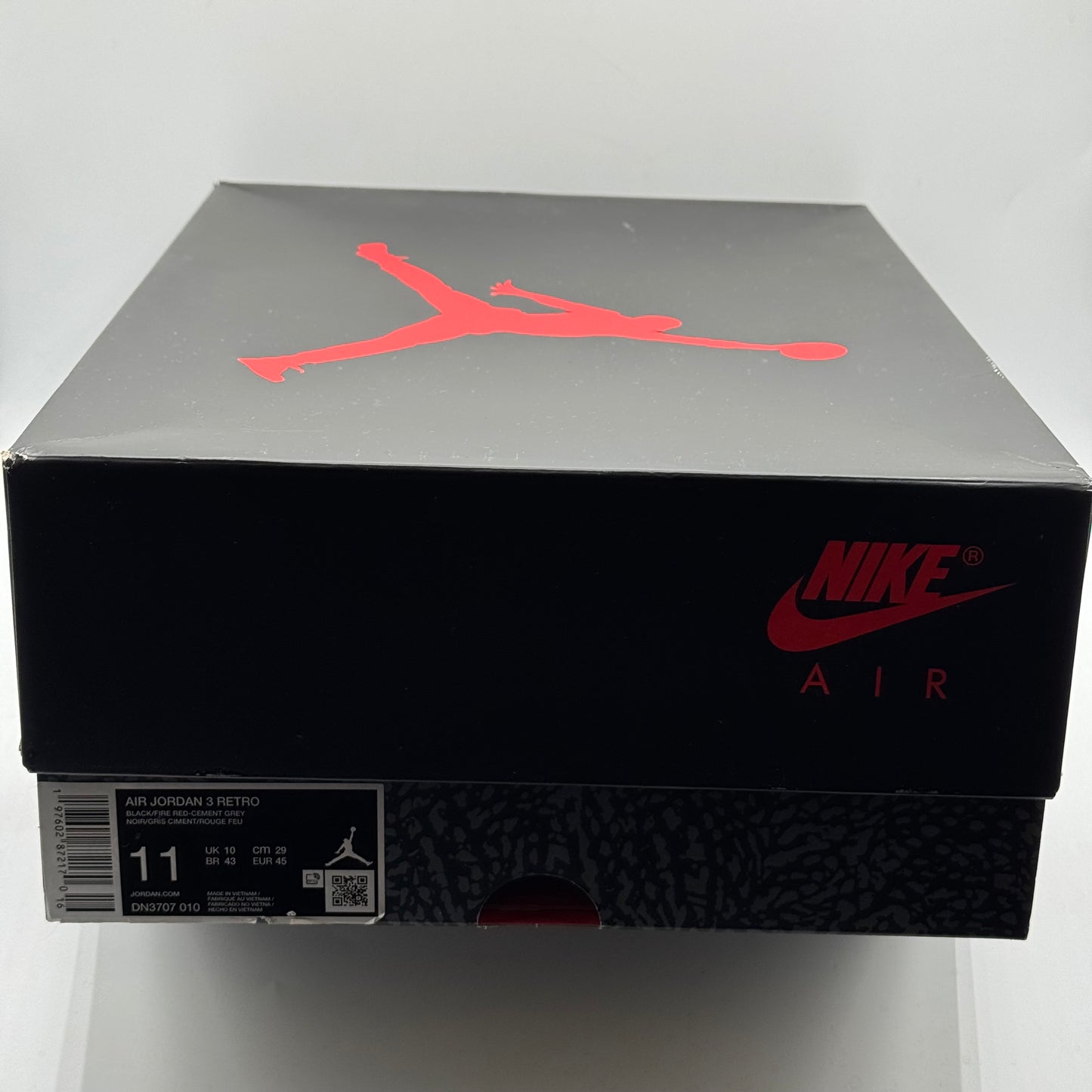 (USED) Jordan 3 Black Cement (2024) Size 11