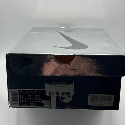 (USED) Nike Dunk Low Off-White Michigan Size 12