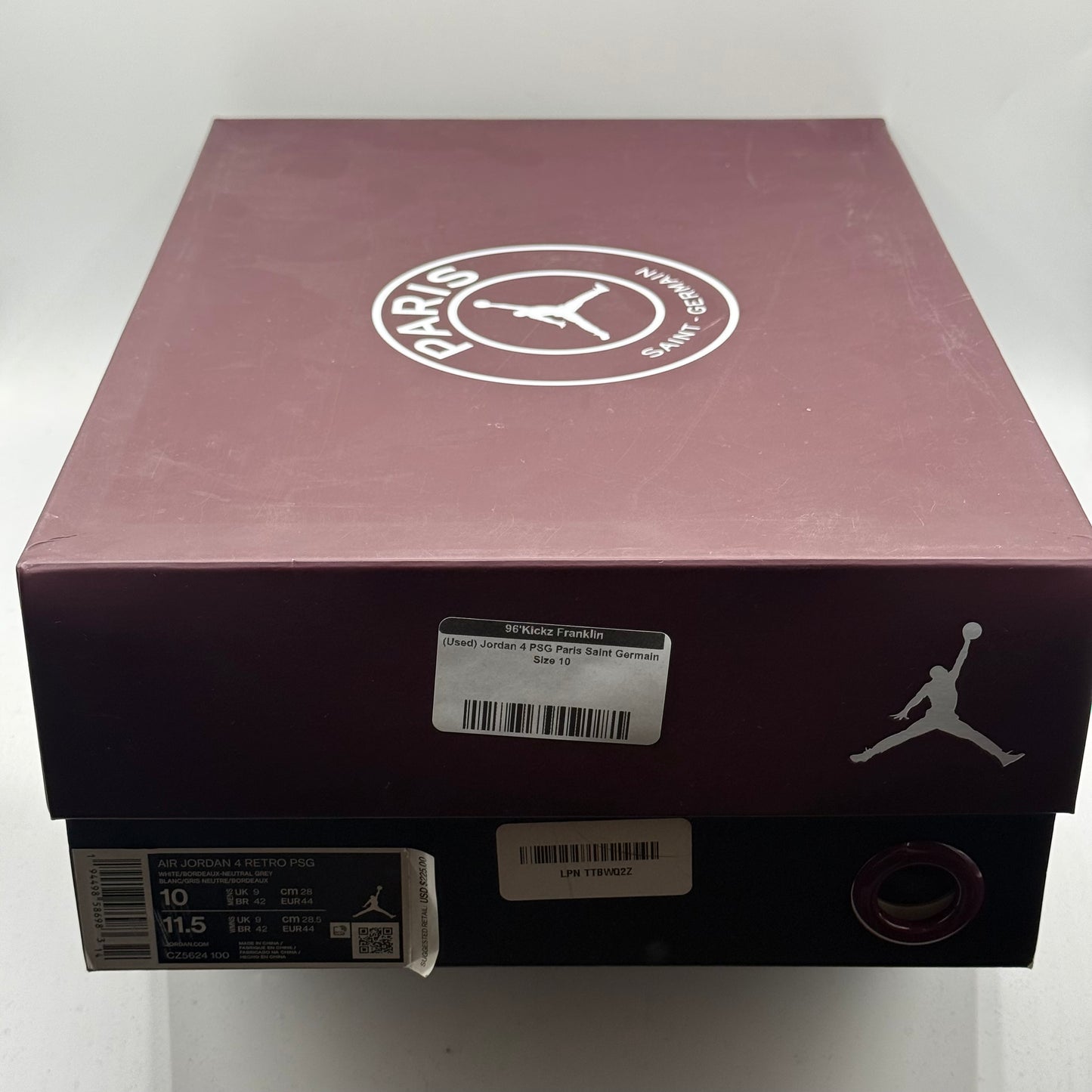 (Used) Jordan 4 PSG Paris Saint Germain Size 10