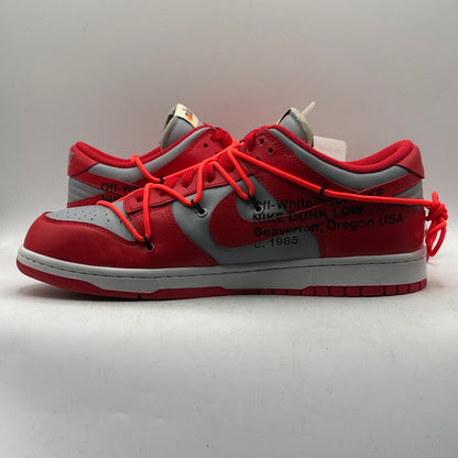 (USED) Nike Dunk Low Off-White University Red Size 12