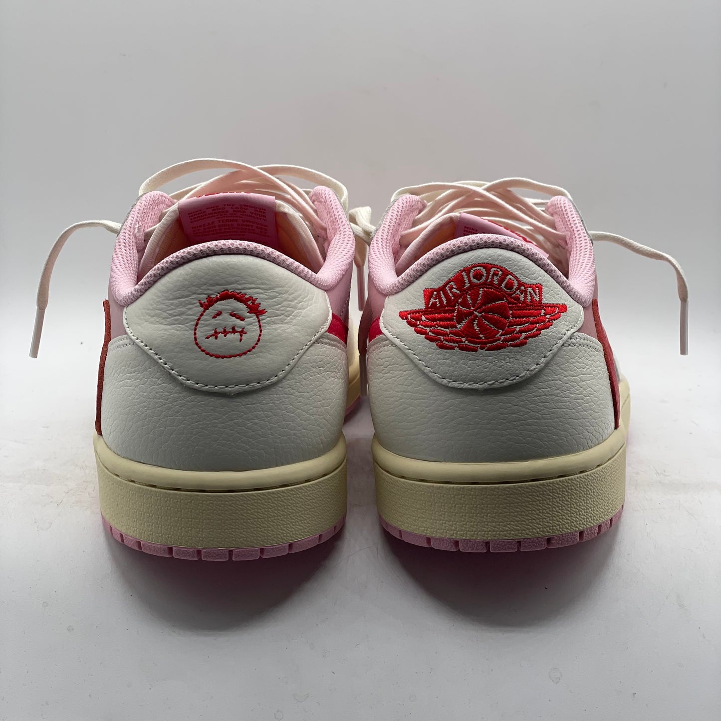 (USED) Jordan 1 Low Travis Scott Sail Tropical Pink Size 10.5