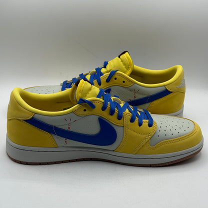 (USED, Worn 1x) Travis Jordan 1 Low Canary Size 11.5W/10M
