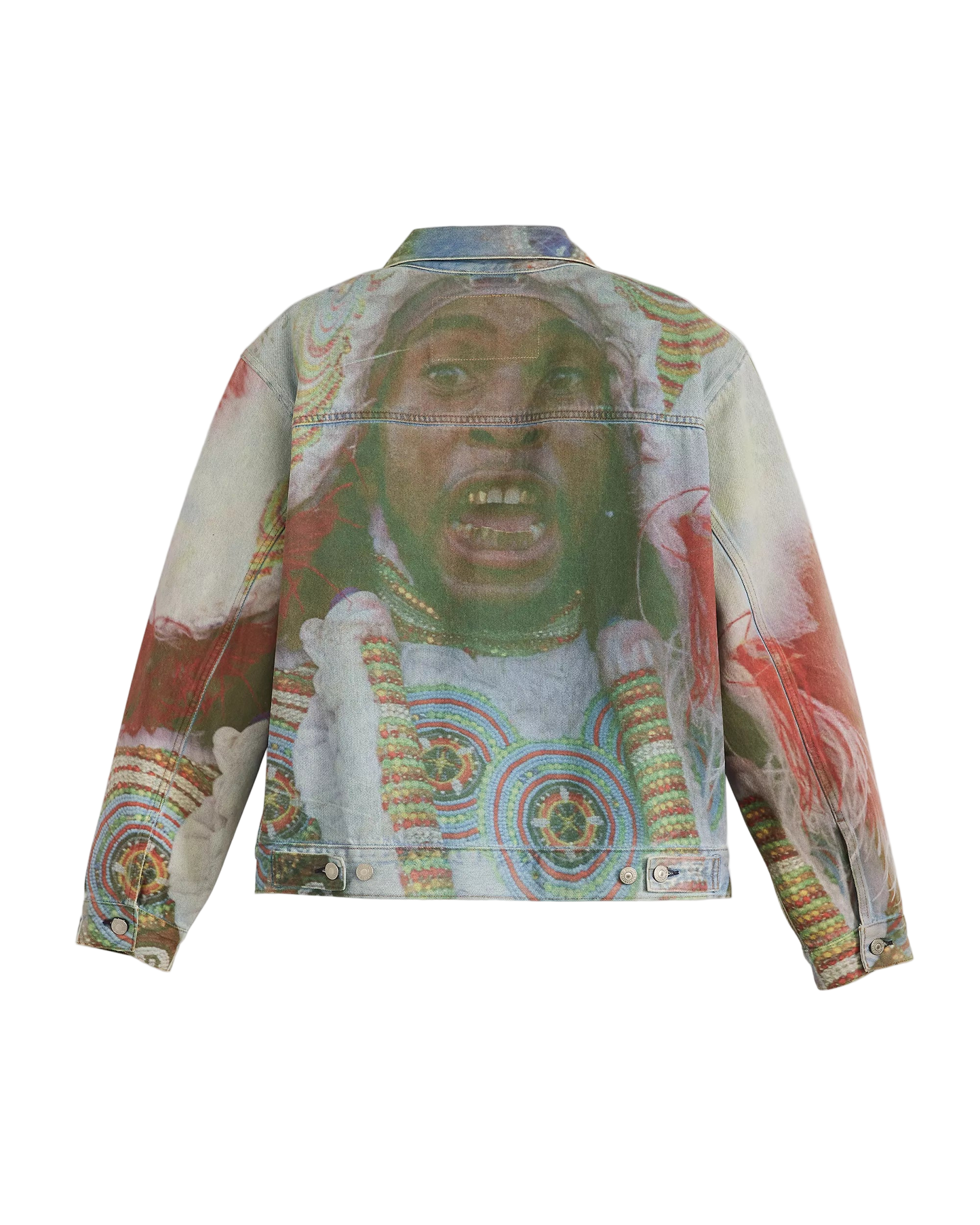 Denim Tear x Levi Photo Multi-Color Trucker Jacket Size Large