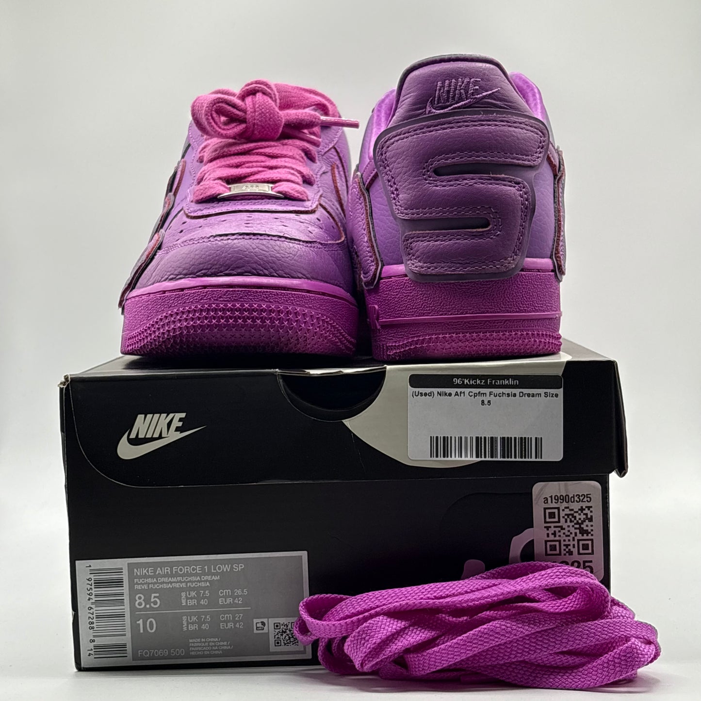 (Used) Nike Af1 Cpfm Fuchsia Dream Size 8.5