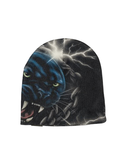 Loiter Airbrush Panther Skully Black