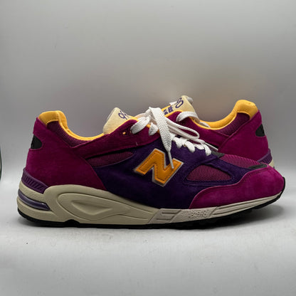 (Used) New Balance 990v2 MiUSA Teddy Santis Purple Yellow Size 12