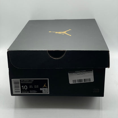 (USED) Jordan 1 Low Black Toe Medium Olive Size 10
