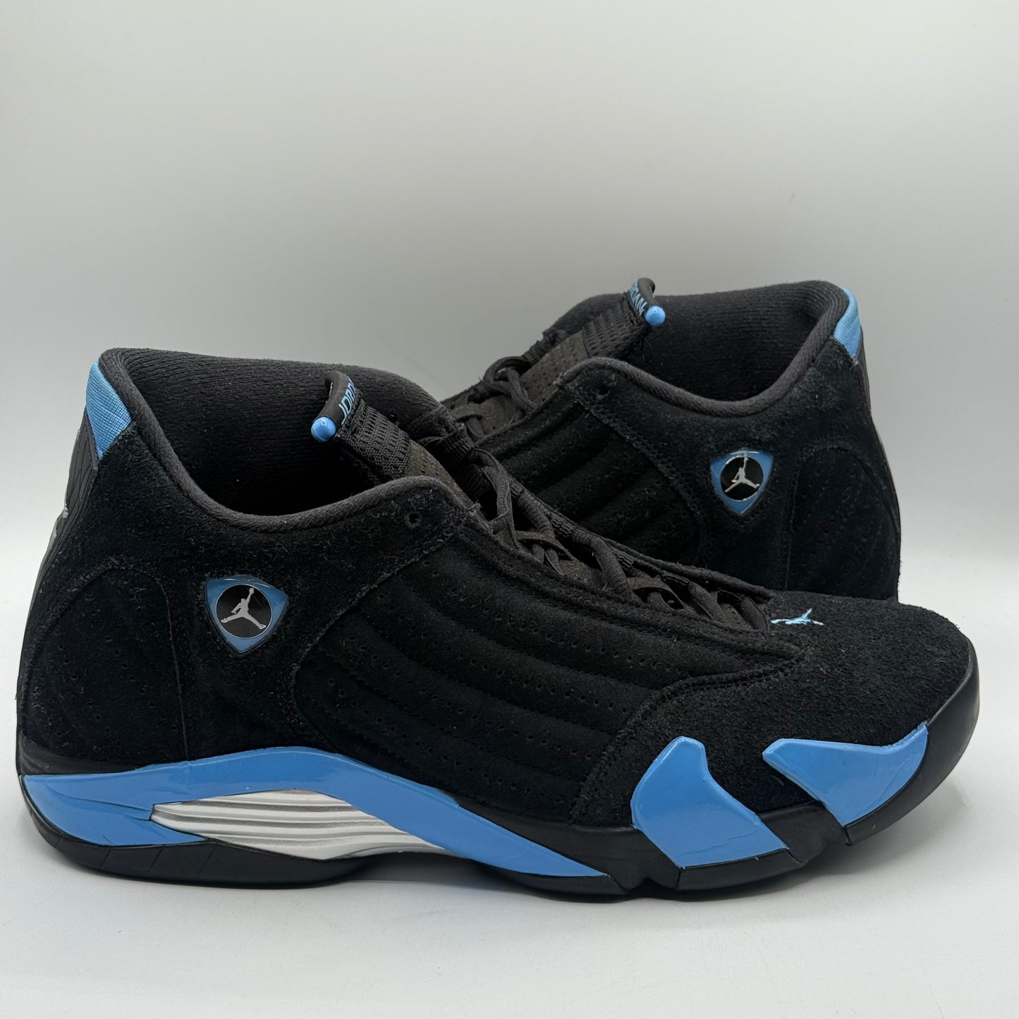 (USED) Jordan 14 Black University Blue Size 11.5