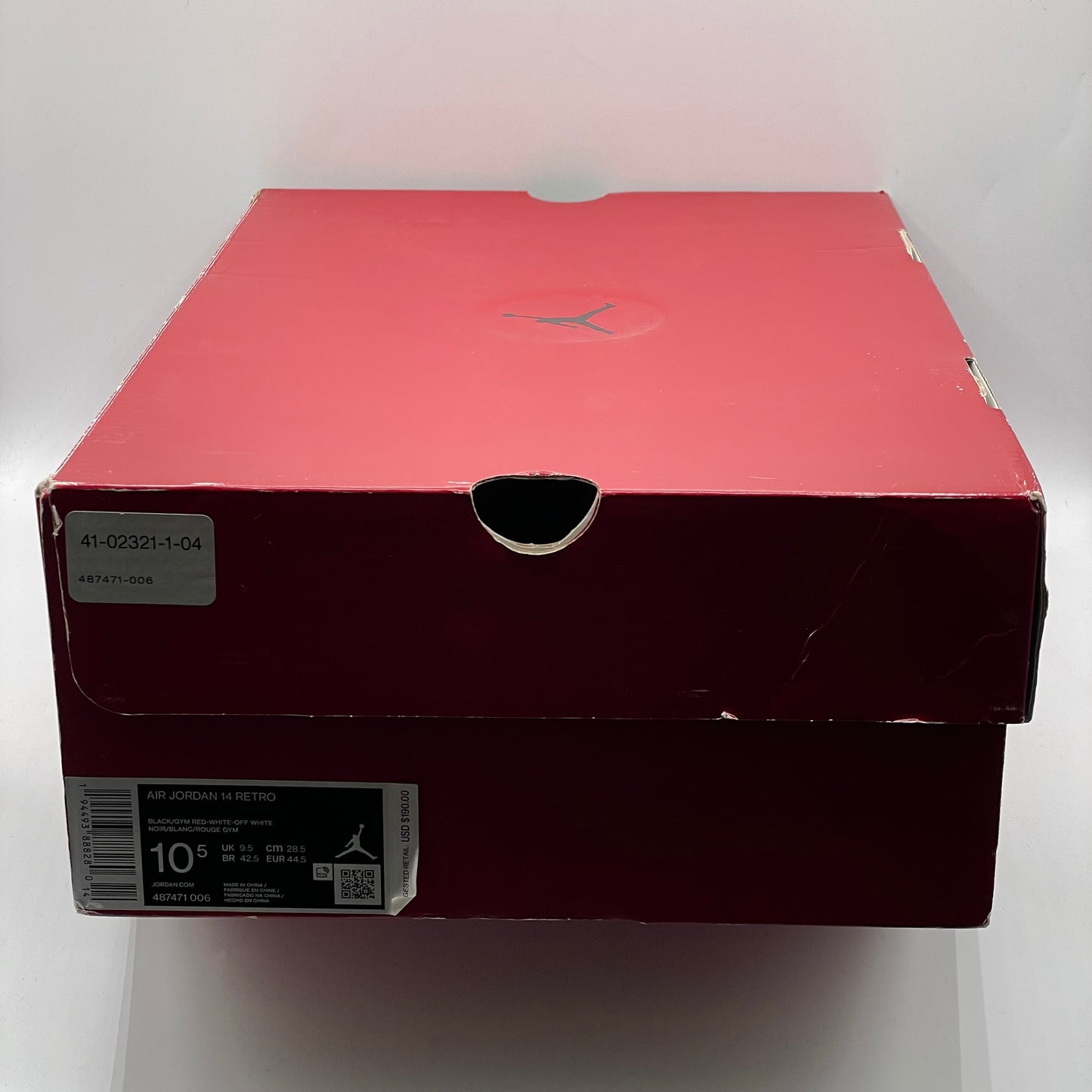 (USED) Jordan 14 Gym Red Toro Size 10.5