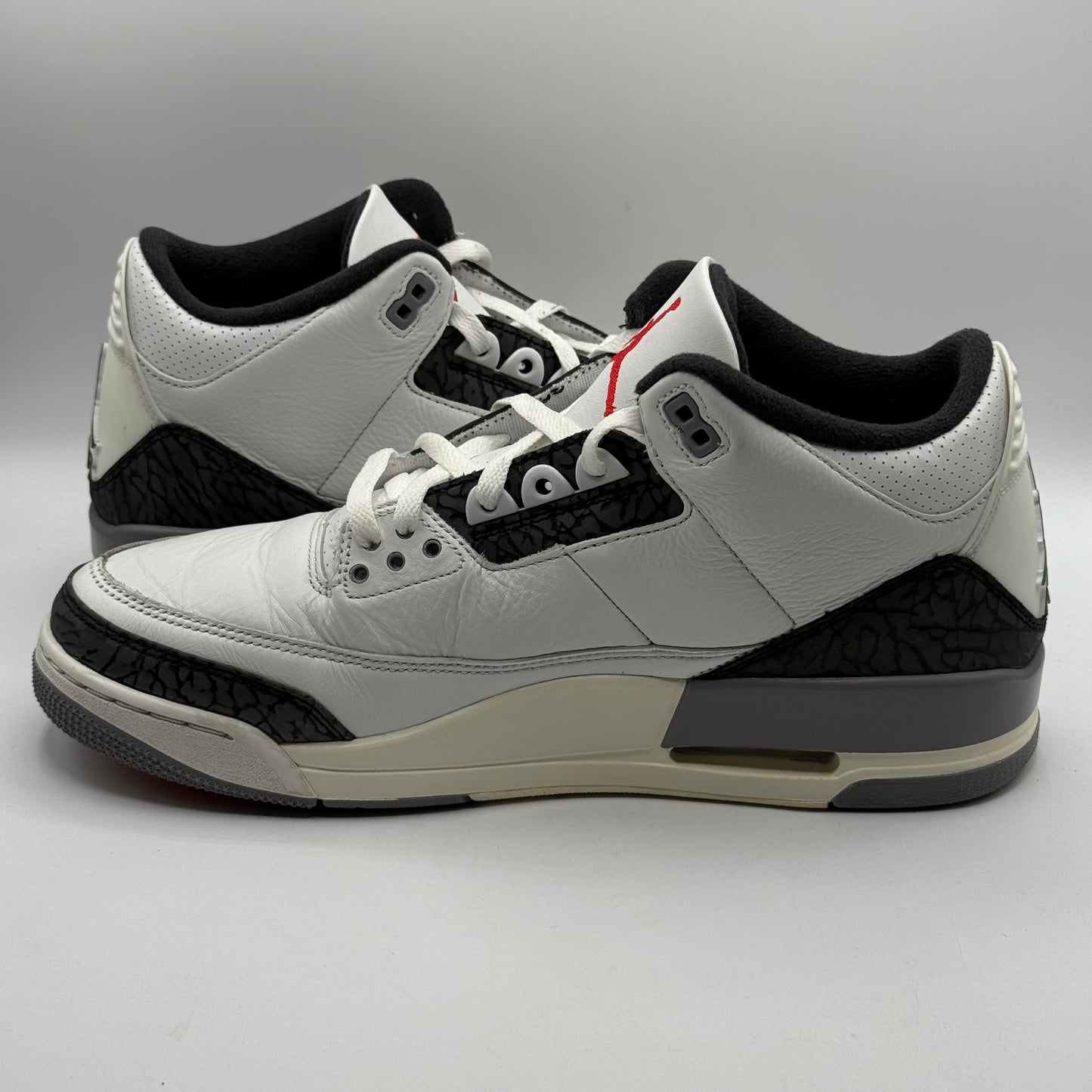 (USED) Jordan 3 Cement Grey Size 12