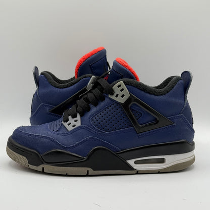 (Used) Jordan 4 Winterized Royal Blue Size 4Y