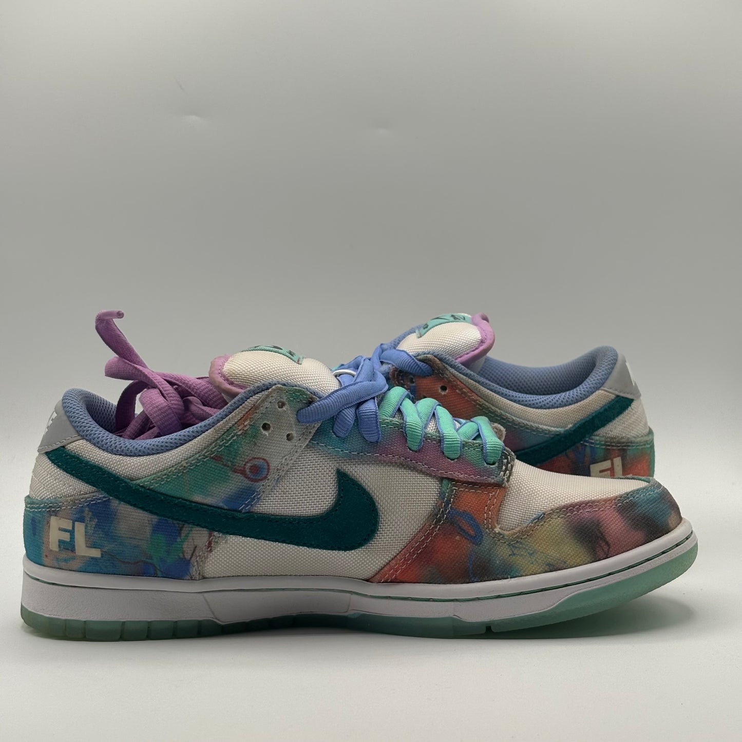 (Used No Box) Nike SB Dunk Low Futura Lab Bleached Aqua Size 8