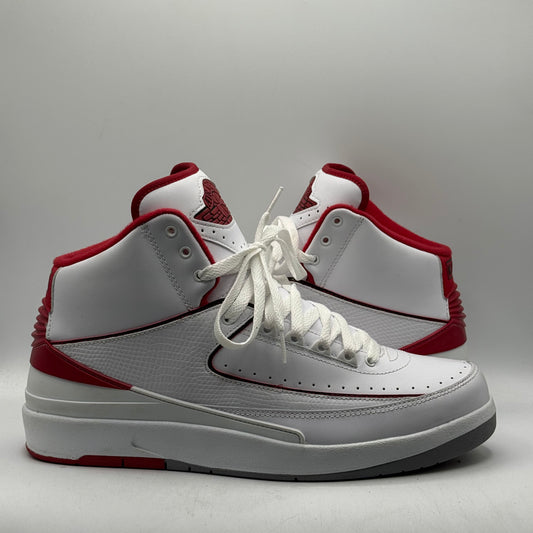 (Used No Box) Jordan 2 White Red (2014) Size 11
