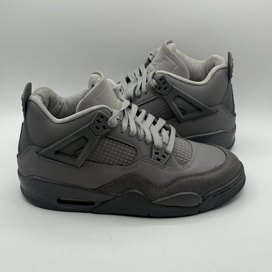 (USED, Worn Once No Box B-Grade) Jordan 4 Paris Wet Cement Size 7Y