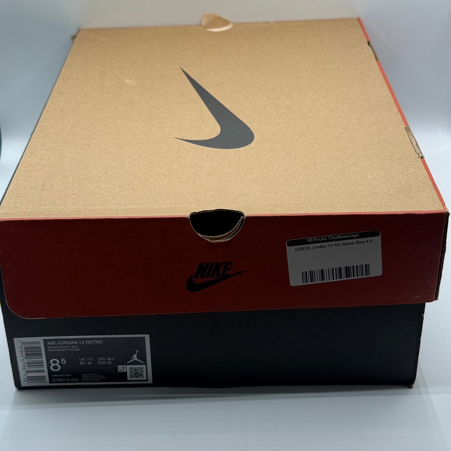 (USED) Jordan 12 Flu Game Size 8.5