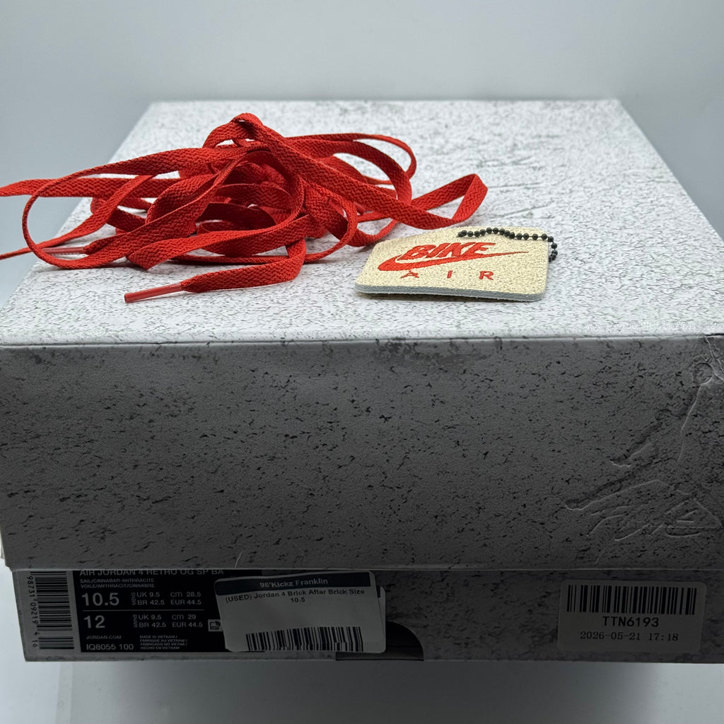 (USED) Jordan 4 Brick After Brick Size 10.5
