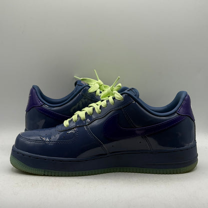 (Used) Nike Air Force 1 Patent Leather Mystic Navy Grape Ice