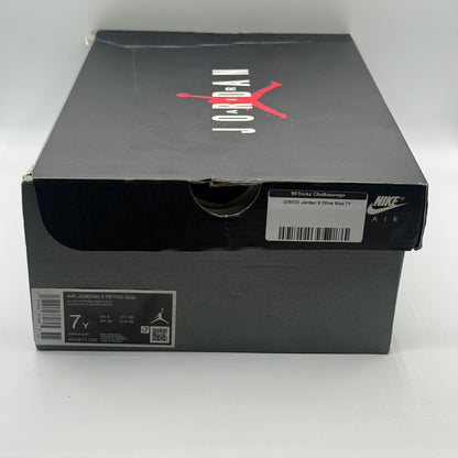 (USED) Jordan 9 Olive Size 7Y