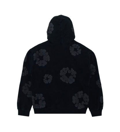 Denim Tears Cotton Wreath Hoodie Black Monochrome Size XL