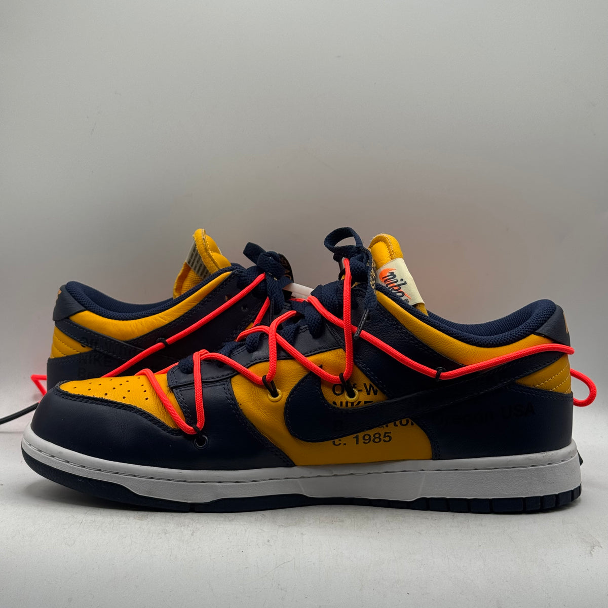 (USED) Nike Dunk Low Off-White Michigan Size 12