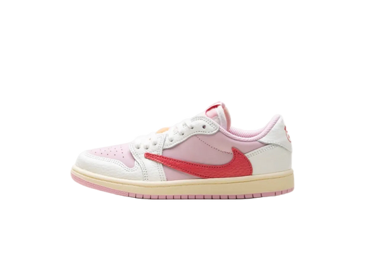 Jordan 1 Retro Low OG SP Travis Scott Sail Tropical Pink (PS)