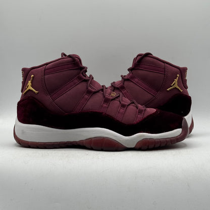 (Used No Box) Jordan 11 High Heiress Night Maroon Size 6.5Y