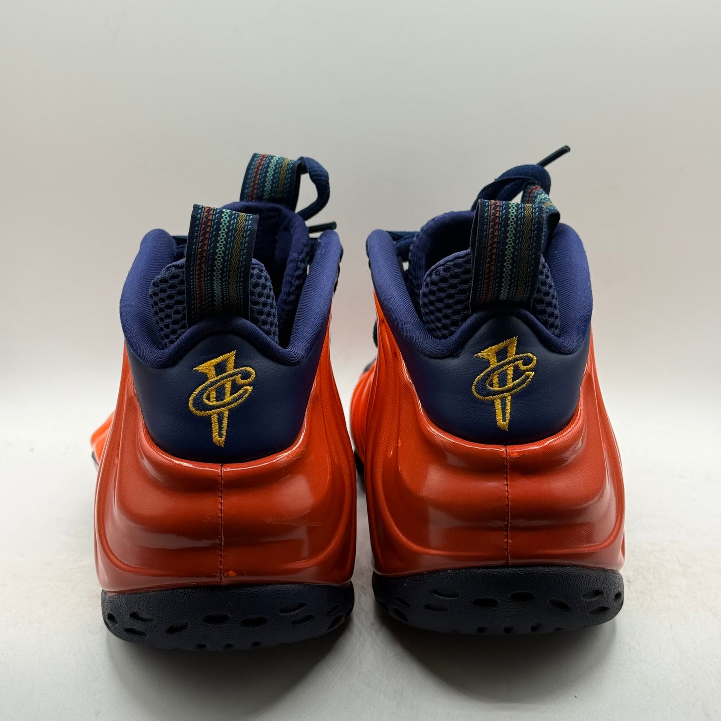 (Used) Nike Foamposite One Blue Viod Rugged Orange Size 9.5