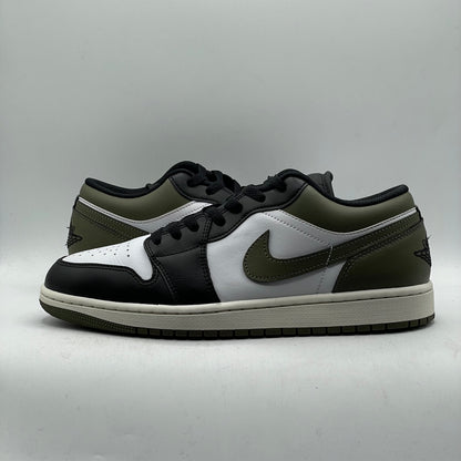 (USED) Jordan 1 Low Black Toe Medium Olive Size 10