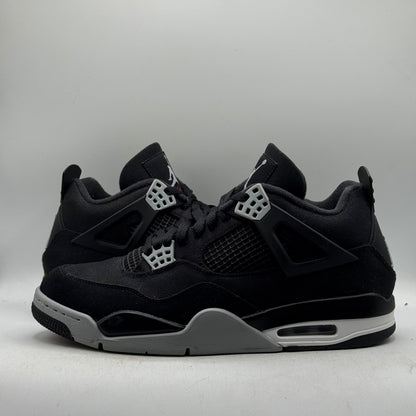 (Used) Jordan 4 Black Canvas Size 11