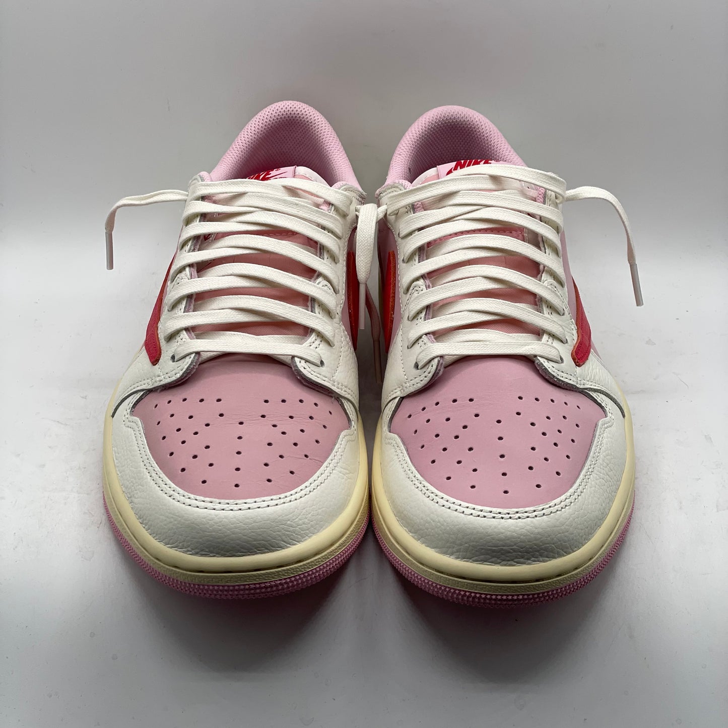 (USED) Jordan 1 Low Travis Scott Sail Tropical Pink Size 10.5