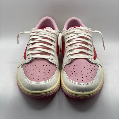(USED) Jordan 1 Low Travis Scott Sail Tropical Pink Size 10.5