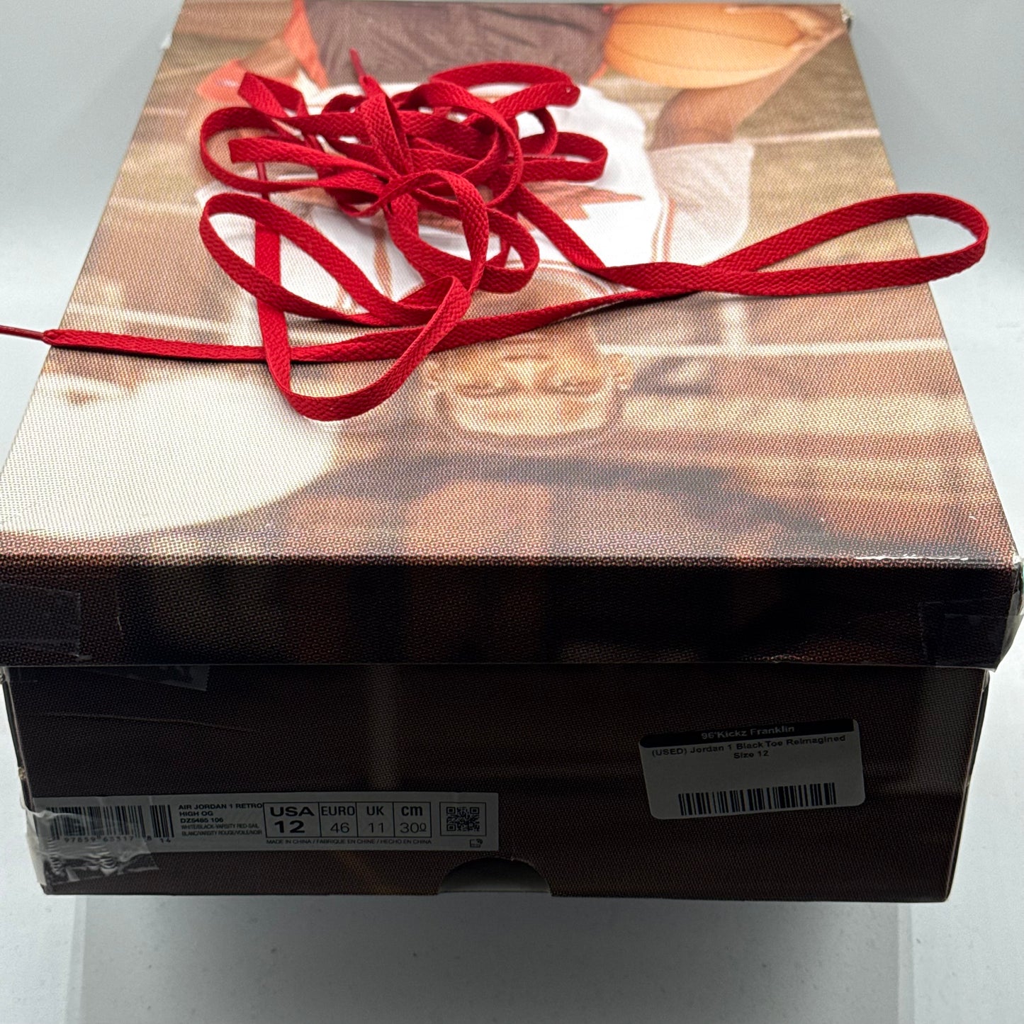 (USED) Jordan 1 Black Toe Reimagined Size 12