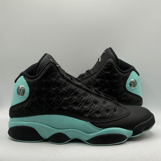 (Used No Box) Jordan 13 Black Island Green Size 11
