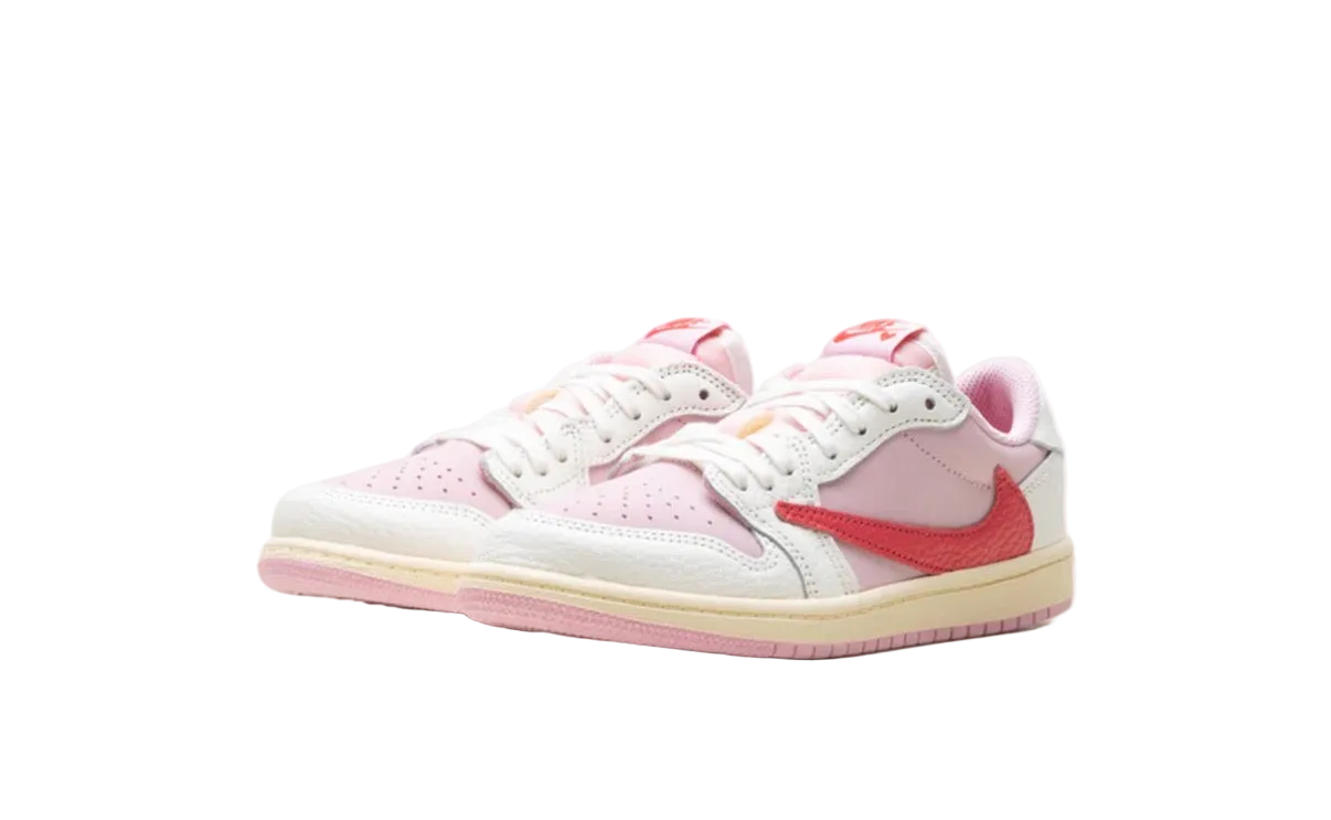 Jordan 1 Retro Low OG SP Travis Scott Sail Tropical Pink (PS)