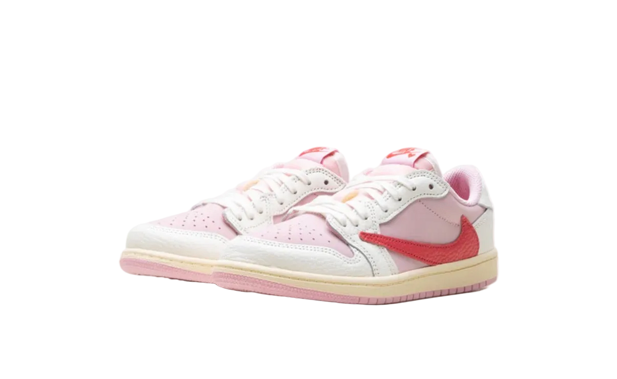 Jordan 1 Retro Low OG SP Travis Scott Sail Tropical Pink (PS)