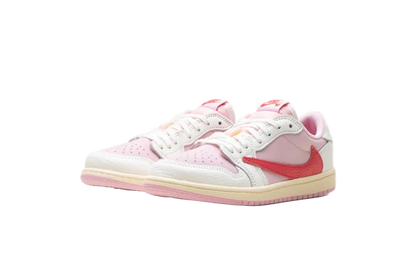 Jordan 1 Retro Low OG SP Travis Scott Sail Tropical Pink (PS)
