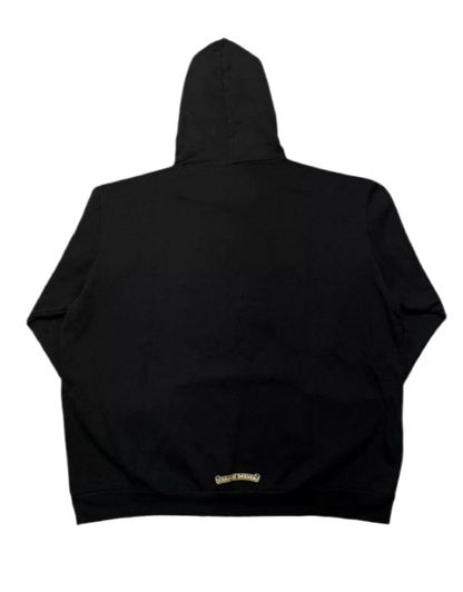 Chrome Heart Hoodie Gold Glitter Logo Hoodie Size Large