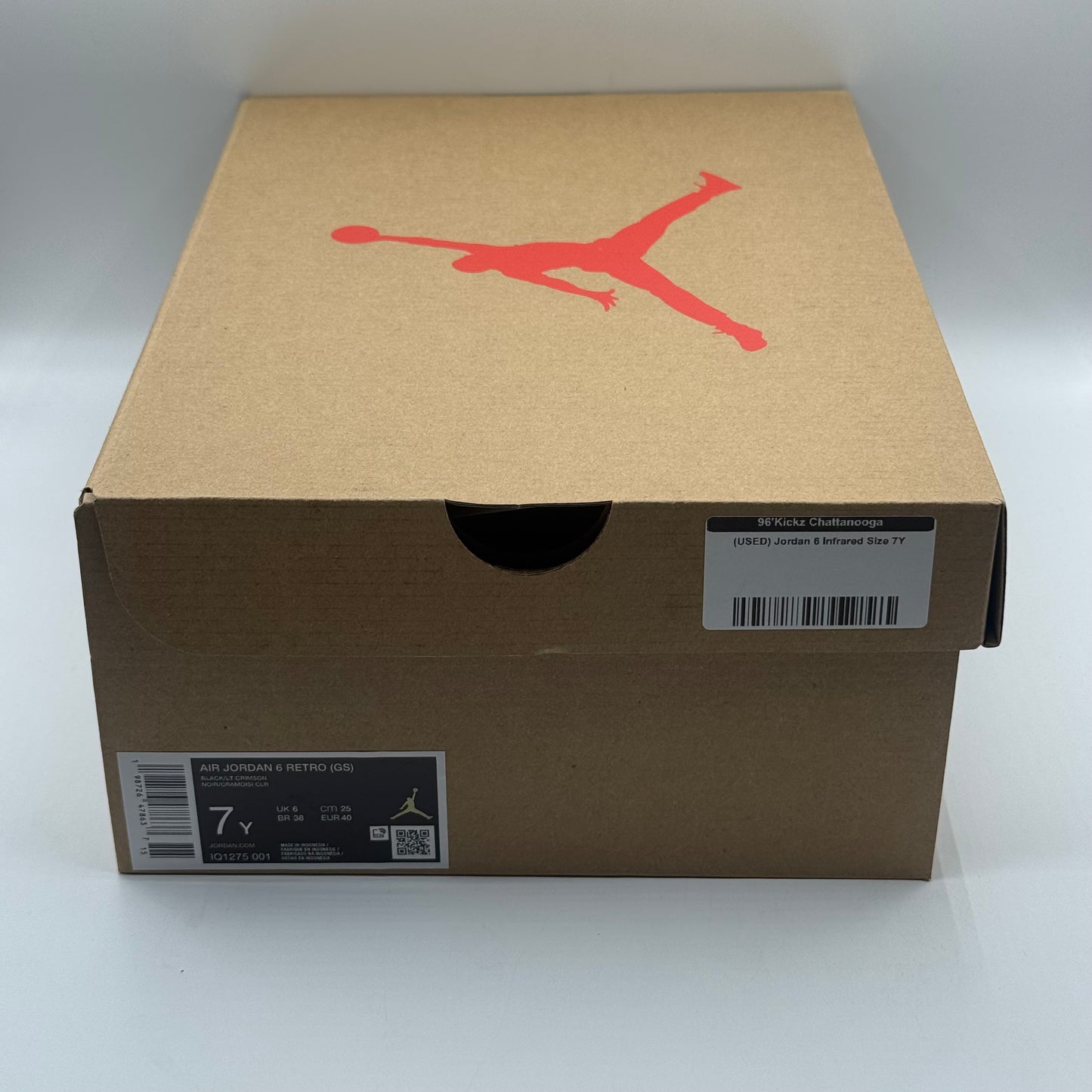 (USED) Jordan 6 Infrared Size 7Y