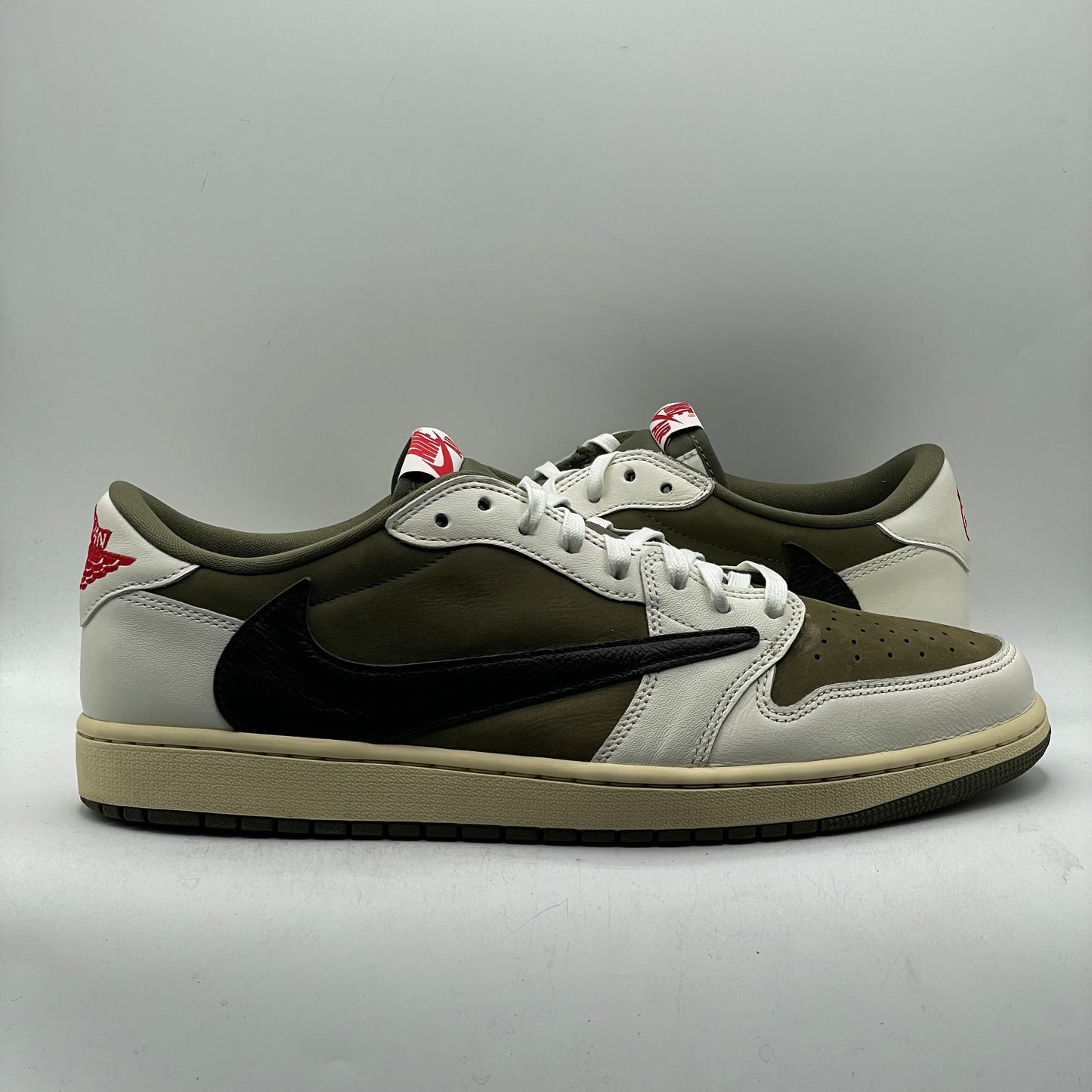 (Used) Jordan 1 Low OG Travis Scott Medium Olive Size 13