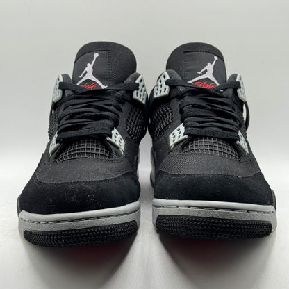 (Used) Jordan 4 Black Canvas Size 11