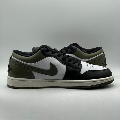 (USED) Jordan 1 Low Black Toe Medium Olive Size 10
