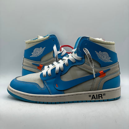 (Used) Jordan 1 High Off-White University Blue Size 9.5