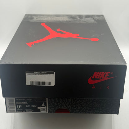 (USED) Jordan 3 Fire Red (2022) Size 9.5