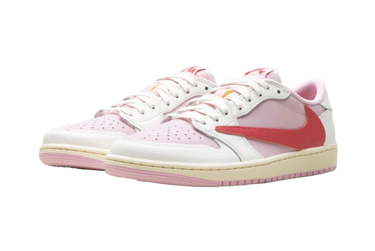 Jordan 1 Retro Low OG SP Travis Scott Sail Tropical Pink