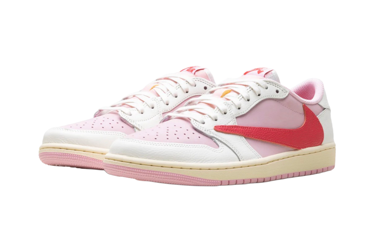Jordan 1 Retro Low OG SP Travis Scott Sail Tropical Pink