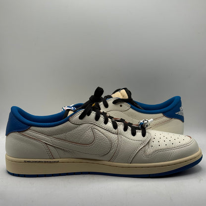 (USED) Jordan 1 Low Travis Scott x Fragment Sail Military Blue Size 14