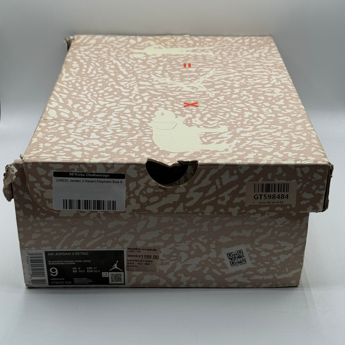 (USED) Jordan 3 Desert Elephant Size 9