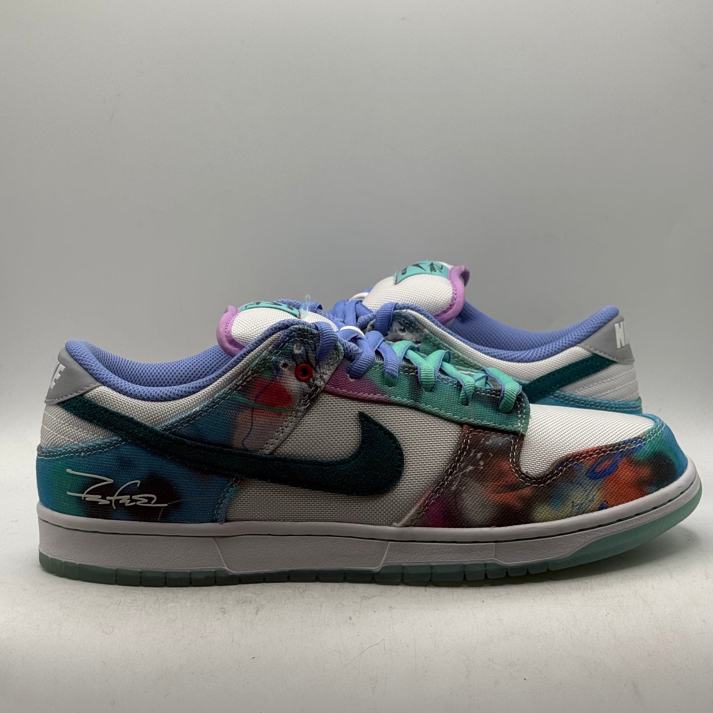 (Worn 1x) Nike SB Dunk Low Futura Laboratories Bleached Aqua Size 11