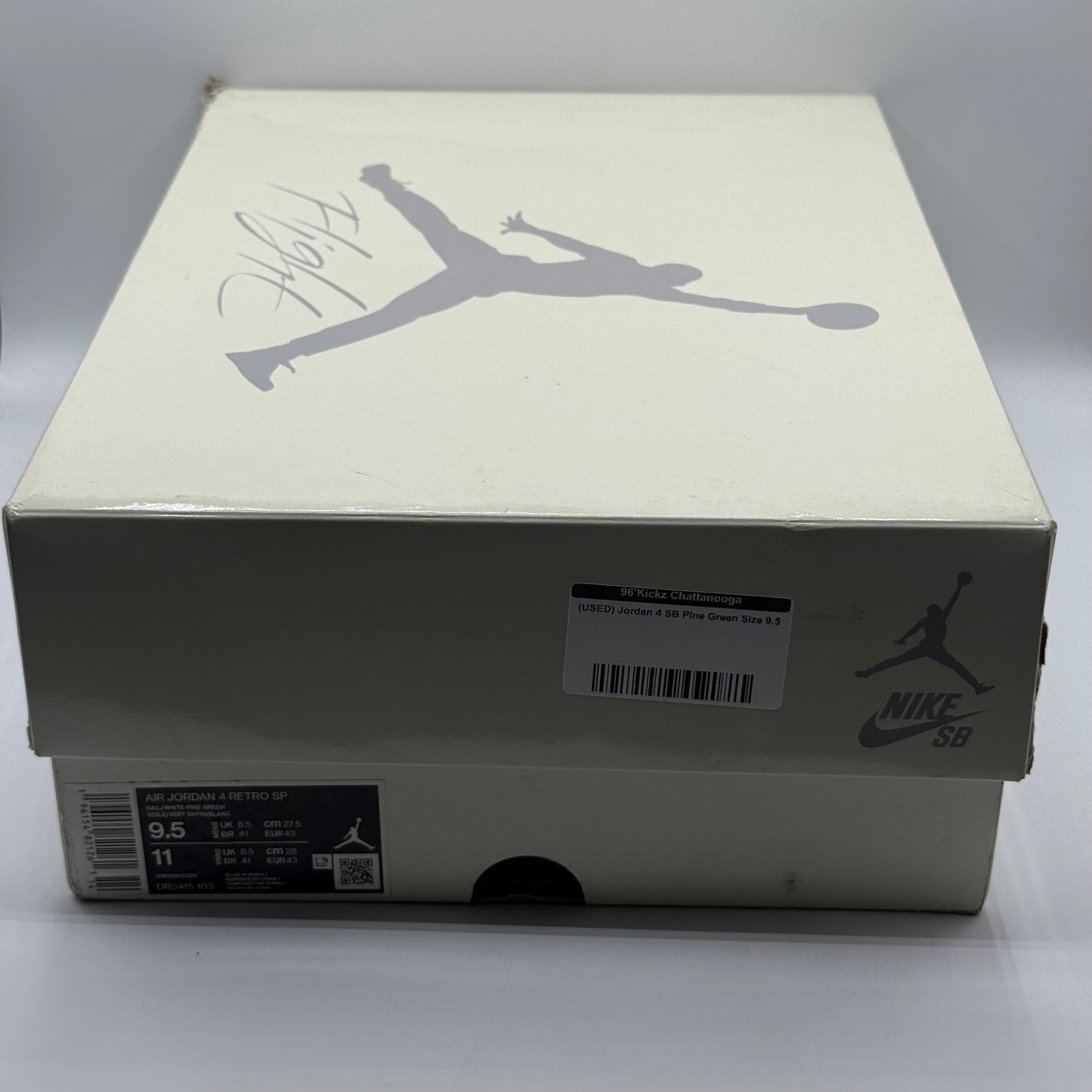 (USED) Jordan 4 SB Pine Green Size 9.5